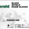 Emerald 3X Black Exam Nitrile Powder-Free Disposable Gloves, 3 Mil (case)