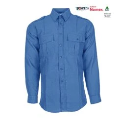 Topps Safety Apparel SH95 Flame Resistant Long Sleeve Public Safety Shirt With Epaulets - Nomex IIIA (HRC 1 - 4.6 Cal)
