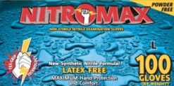 Emerald Nitromax Nitrile Powder-Free Exam 5 Mil - Blue Disposable Gloves (case)