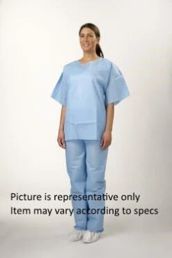 Economy Disposable Pants For Inmate Transport - Light Blue