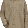 Men's Long Sleeve Button-Front Work Shirt