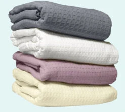 Santa Clara Loom Woven Snag-Free 100% Cotton Thermal Blanket