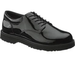 Bates E22741 Women's High Gloss Duty Oxfords - Black