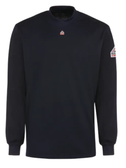Bulwark SEK2NV Lightweight FR Long Sleeve Mock Turtle Neck - Excel FR (HRC 2 - 8.9 Cal)