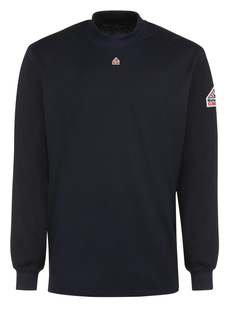 Bulwark SEK2NV Lightweight FR Long Sleeve Mock Turtle Neck - Excel FR (HRC 2 - 8.9 Cal) 1 Bulwark SEK2NV Lightweight FR Long Sleeve Mock Turtle Neck - Excel FR (HRC 2 - 8.9 Cal)