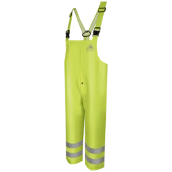 Bulwark BXN4YE High Visibility Flame Resistant Rain Bib Overalls (HRC 2 - 9.8 Cal)