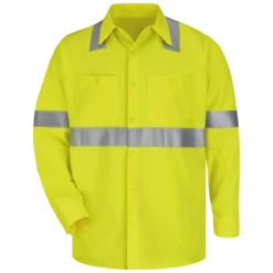 Bulwark SMW4HV High Visibility Flame Resistant Work Shirt - CoolTouch 2 (HRC 2 - 9.0 Cal)