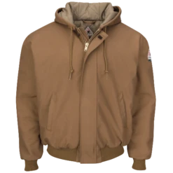 Bulwark JLH6BD Insulated Brown Duck Hooded Jacket (Cat 4 - 48 Cal/cm)