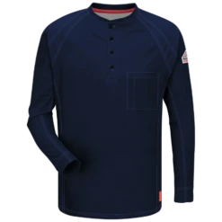 Bulwark QT20 IQ Series Flame Resistant Men's Long Sleeve Knit T-Shirt (HRC 2 - 8.2 Cal)