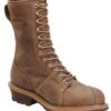 Carolina CA1904 10" Waterproof Linesman Composite Safety Toe Boot - Brown