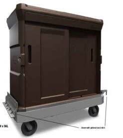 Cortech C1720 Chuckwagon Max Tray Transport Cart With Stainless Steel Base