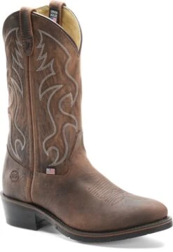Double H 2282 Robert 12" Steel Toe Western Work Boot - Medium Brown