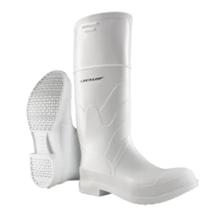 Dunlop 81012 White PVC Majesty Men's 16" Steel Toe Boots