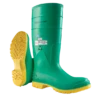 Dunlop 8701200 HazMax Men's 16" Chemical Protective PVC Knee Boots - Green