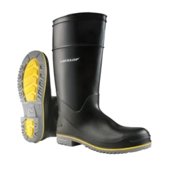 Dunlop 89908 Flex 3 Men's 16" Steel Toe PVC Boots - Black