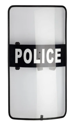 Exec Defense RUB-X Riot Shield With Protective Border - Rectangular