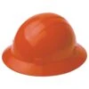 ERB Safety Americana Full Brim Safety Hard Hat With 4-Point Mega Ratchet Suspension