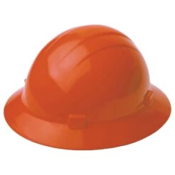 ERB Safety Americana Full Brim Safety Hard Hat With 4-Point Mega Ratchet Suspension