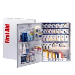 First Aid Only 90829 - 150 Person XL Metal SmartCompliance First Aid Cabinet With Supplies