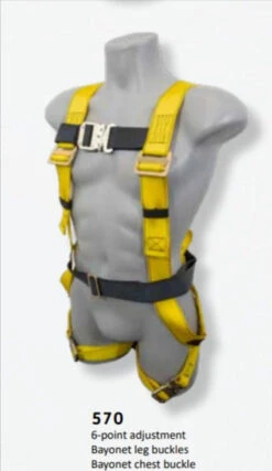 French Creek 570 Super-Quick Bayonet Buckle Full Body Harness