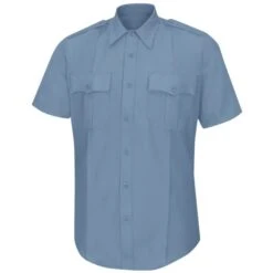 Horace Small Sentry Women's Short Sleeve Uniform Shirt With Zipper -ANCHORTEX SHOP Horace Small HS1499 Medium Blue