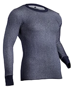 Indera Mills 31LS Dual Face Raschel Knit Performance Thermal Long Sleeve Shirt With Silvadur