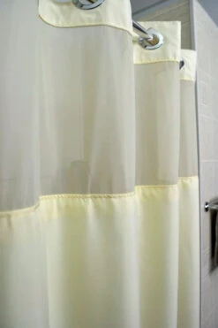 Kartri HANG2IT Duo Poly Shower Curtain With Light Window And Snap Liner -ANCHORTEX SHOP Kartri Hang2it Duo Poly Shower Curtain beige 2