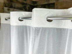 Kartri HANG2IT Empire Waffle Shower Curtain - White Or Beige 25 Kartri HANG2IT Empire Waffle Shower Curtain - White Or Beige -ANCHORTEX SHOP Kartri Hang2it Empire Waffle Shower Curtain 3