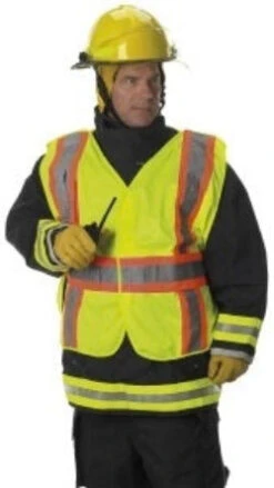 Lakeland VAFOSC2GBVL Premium 5-Way Breakaway FR Treated Solid Polyester Public Safety Vest