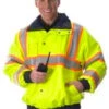 Lakeland C3SAFRG2L Class 3 High Visibility Bomber Jacket With Zip-Out Liner