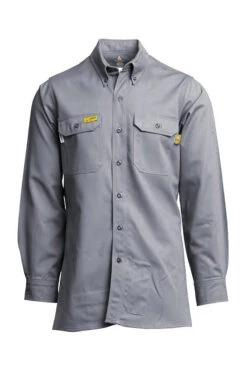 Lapco GOSAC7 Flame Resistant Uniform Shirts - FR Cotton Blend (HRC 2 - 8.3 Cal-cm2)