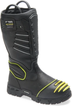 Matterhorn MTC703 Men's 15" Pull-On Waterproof Work Boot With TigerTip And Internal Metguard - Black