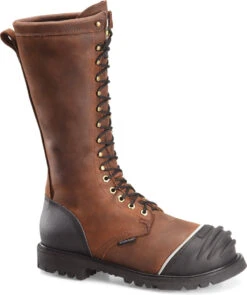 Matterhorn MT716 Tailings Men's 16" Waterproof Insulated Work Boot With Internal Metguard And Steel Toe And TigerTip - Brown