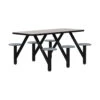 Moduform 5003-72E Modumaxx Multipurpose Cluster Table - Rectangle Top, 6 Seats