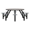 Moduform 5003-86R Modumaxx Multipurpose Cluster Table - Round Top, 8 Seats