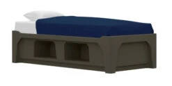 Moduform MX9-CUB Moxie Molded Platform Bed With Storage Cubby Holes