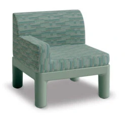Norix KE12L Kube Outdoor Left Arm Chair -ANCHORTEX SHOP Norix KE12L Kube Left Arm Sage