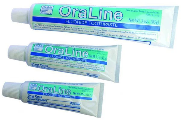 OraLine 42100 Fluoride Toothpaste 3 Oz. ADA Approved (case) 1 OraLine 42100 Fluoride Toothpaste 3 Oz. ADA Approved (case)