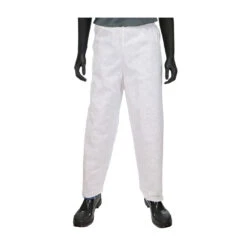 PosiWear M3 C3816 Disposable White Pants With Elastic Waist (Case)