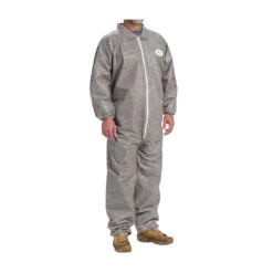 PosiWear M3 C3902 Disposable Grey Coveralls With Elastic Wrists And Ankles (Case)