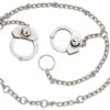 Peerless Model 7002CHS Waist Chain With High Security Handcuffs At Side - Nickel Finish