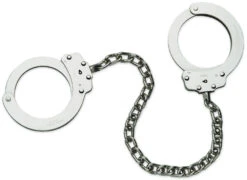 Peerless Model 703C Leg Iron Cuffs - Nickel Finish