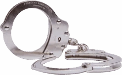 Peerless Model 700C / 701C Chain Link Handcuff - Nickel Or Black Finish