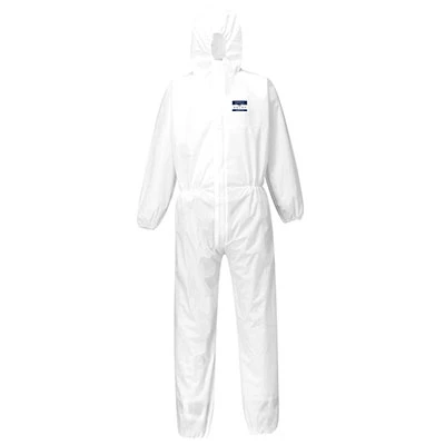 Portwest ST30 BizTex SMS Coverall With Hood, Type 5/6, White 1 Portwest ST30 BizTex SMS Coverall With Hood, Type 5/6, White