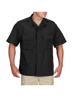 Propper F5456-38 Short Sleeve BDU 2-Pocket Shirt - Battle Rip 65/35 Ripstop