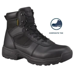 Propper F4528 Men's Series 100 6" Comp Toe Waterproof Side Zip Boot - Black