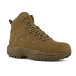 Reebok RB8650 Men's Rapid Response Composite Toe Tactical Boots - Side Zip - Coyote