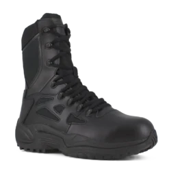 Reebok RB874 Women's Rapid Response Composite Toe Athletic Side Zipper Tactical Boots - Black