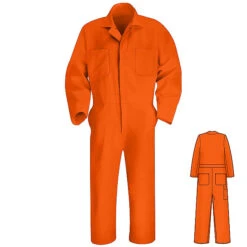 Red Kap CT10 Twill Action Back Coverall -ANCHORTEX SHOP Red Kap CT10 coverall orange