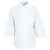 Red Kap 0402 Three-Quarter Sleeve Chef Coat